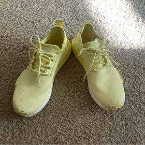 Adidas Boost Yellow Sneakers (NMD R1 running shoes)